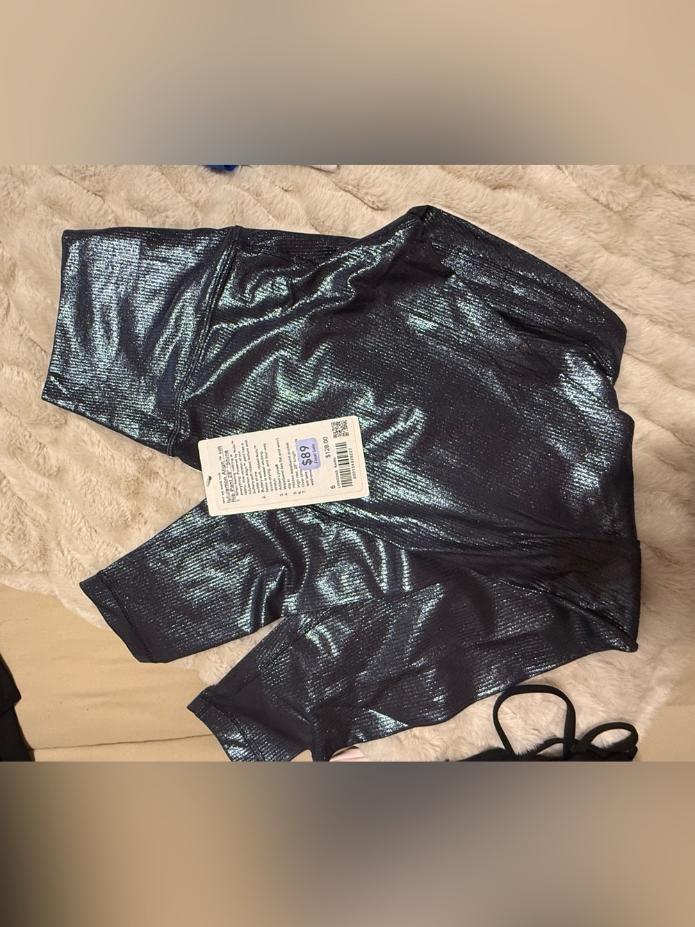 Lululemon Shimmery Iridescent Navy leggings